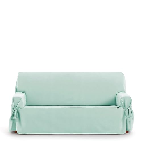 Eysa Universal Adjustable Sofa Cover with Ties East 2 Seater Colour 04/Sea Water