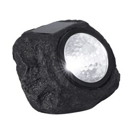 Velamp Solar LED Stone Lamp, Plastic LED Solar Rock Light. Light for Gardens, Terraces, Pathways, Balconies...