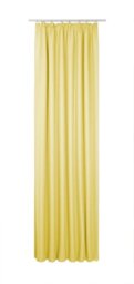 Wirth Curtain with Gathering Tape, Polyester, yellow, 175 x 132 cm