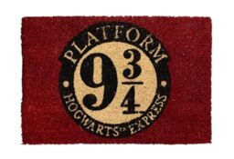 SD toys - Harry Potter Entrance Doormat, Coconut Fibre and Non-Slip Vinyl, Garnet, 60 x 40 cm