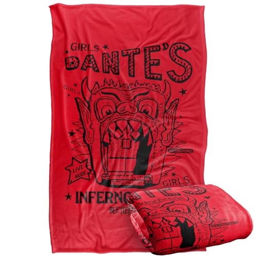 Beetlejuice Dantes Inferno Room Silky Touch Super Soft Throw Blanket 91 x 147 Cm