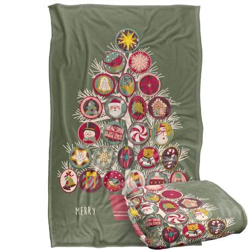 Jq Licensing - Lc Christmas Tree Ornaments Silky Touch Super Soft Throw Blanket 91 x 147 Cm