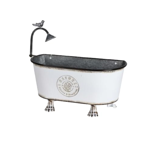 Nature Garden & Metal Design Metal Planter/Bathtub 3 Colours