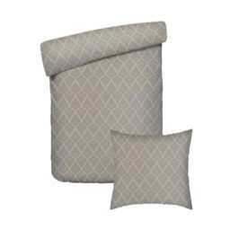 Pure Cotton 2-Piece Single Bedding Set – Duvet Cover 140 x 200 cm and 1 Pillowcase 63 x 63 cm – 100% Cotton Satin, 80 Thread Count – Oeko-TEX Certified – Botanical Accord – Taupe