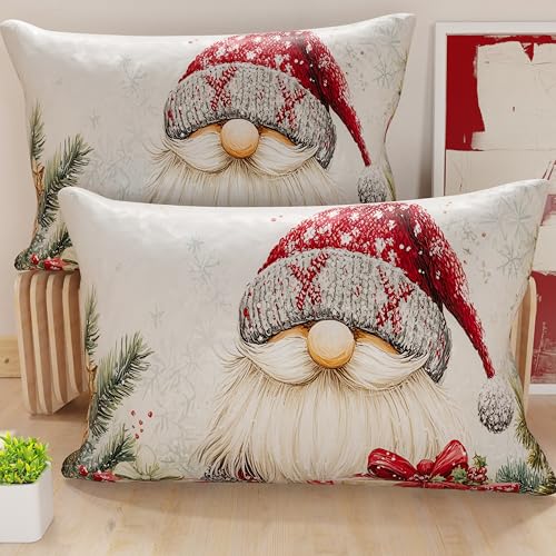 PETTI Italian Artisans - Pair of 30x50 cm Microfiber Cushion Covers, Christmas Pillow Cases, Christmas Decor Cushions for Bedroom, Sofa, Living Room, Set of 2 Cushion Covers, Xmas Pillow Case 13