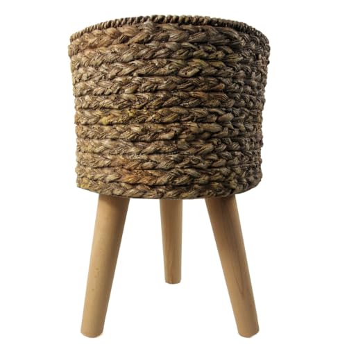 Leaf Large Planters Plant Pots, 39cm Woven fibreglass Composite, Indoor