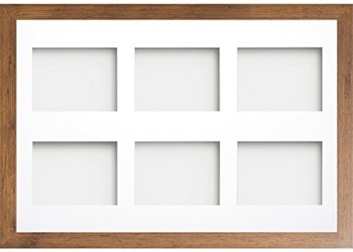 Frame Company Watson Rustic Multi-Aperture Photo Frame with Mount, 30x20 for 8x6 (x6) * Choice of Frame Colour and Mount Design* NEW