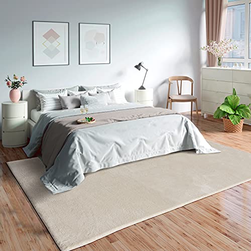 Mias Teppiche Olivia Living room/bedroom rug - washable - 120 cm round, Beige