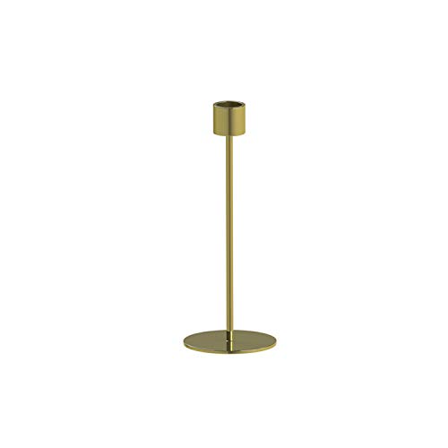 Cooee Design Stainless Steel and Brass Candle Holder, 9cm