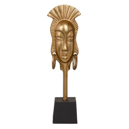 Decorative Figurine 14.5 x 10.5 x 50 cm Black African Gold