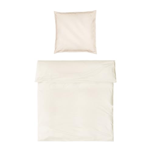 Möve Luxury Bed Linen Set 135 x 200 cm + 80 x 80 cm 100% Cotton Champagne