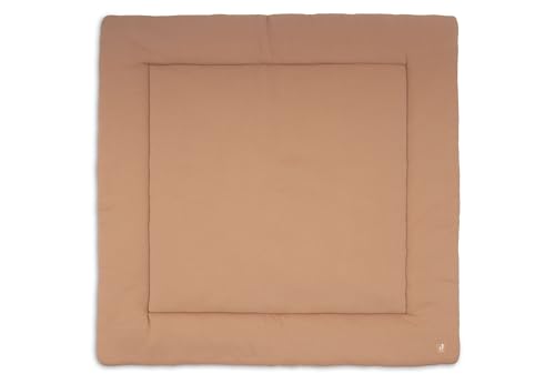 Jollein Playpen Mat - Little Waffle - 100x100cm - Light Terra/Sand - Playpen Insert - 95% Cotton 5% Elastane - OEKO-TEX Certified - Soft & Comfortable - Baby Play Mat