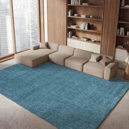 Safavieh Shag Rug for Living Room, Dining Room, Bedroom, August Shag Collection, Short Pile, in Turquoise, 240 X 300 cm