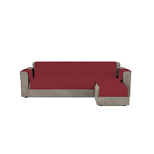 Italian Bed Linen MB home basic Sofa Cover with Peninsula, Burgundy, 190 cm
