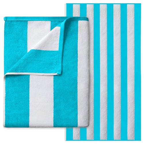 GC GAVENO CAVAILIA Microfiber Beach Towel Large - Super Absorbent Sand Free Beach Towels - Extra Large Beach Towel for Adults (100x200 cm) - Soft, Compact, Lightweight (1 Piece) - Aqua