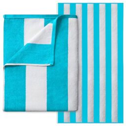 GC GAVENO CAVAILIA Microfiber Beach Towel Large - Super Absorbent Sand Free Beach Towels - Extra Large Beach Towel for Adults (100x200 cm) - Soft, Compact, Lightweight (1 Piece) - Aqua