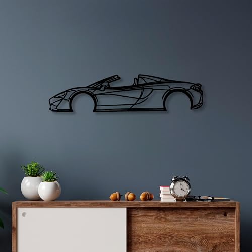 Hanah Home Stylish Black Decorative Metal Wall Accessory, 70 x 17 cm, 100% Metal, 1.5 mm Thickness, Easy Wall Mounting, Perfect for Modern Decor