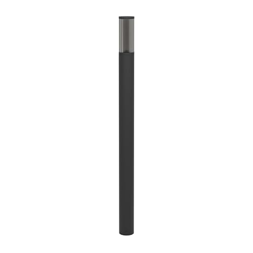 Eglo Garden lamp Post Salle, Outdoor lamppost Light, Garden and Terrace Lighting, Path Light Made of Black Metal and Plastic, E27 Socket, IP54, 110 cm