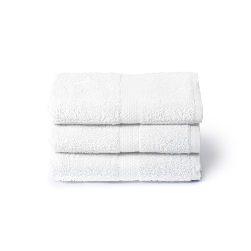 Caleffi 3X Large Bath Towel Set, 55x105cm, 100% Cotton Bath Set - Soft and Absorbent, Great for Bathroom, Face and Daily Use, Shower Towel, Large Towel