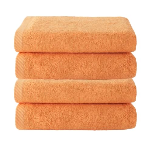 Top Towel Plus Set of 4 Bath Towels and Washbasin 100% Cotton - Soft, Absorbent and Durable Towels 50 x 100 cm - Ideal Set for Modern Bathroom