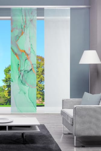 Vision S Sliding Curtain Bamboo Look Digital Print Marmosa