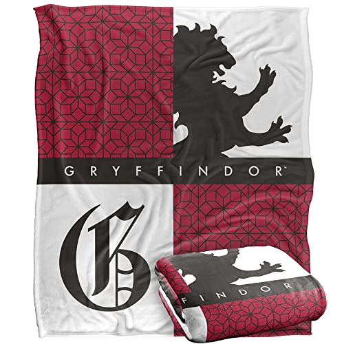 HARRY POTTER Blanket, 152 x 127 cm House Pride Gryffindor Silky Touch Super Soft Throw Blanket