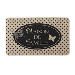 Douceur d'Intérieur Maison Rectangular Entrance Mat, Multi-Colour, 45 x 75 cm
