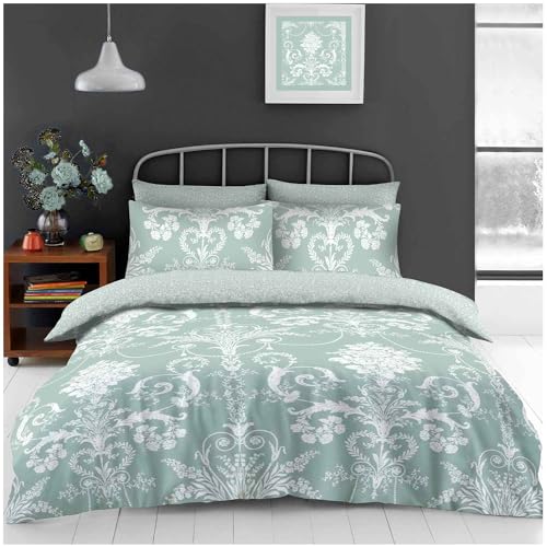 GC GAVENO CAVAILIA Complete Bed Set Double Duvet Cover With Fitted Sheet - 4 Piece Bedding Set - Quilt Cover + Bed Sheet + 2 Pillow Cases