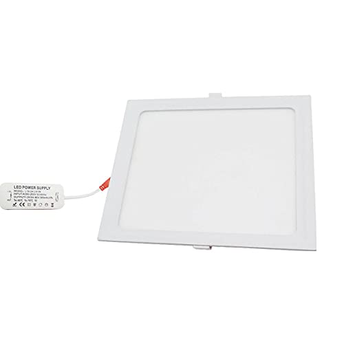 DC VOLTAGE 22W Ultra Thin Pure White Square LED Recessed Flat Panel Downlight Ceiling Light Cool White 6000K AC85-265V with Drivers Included