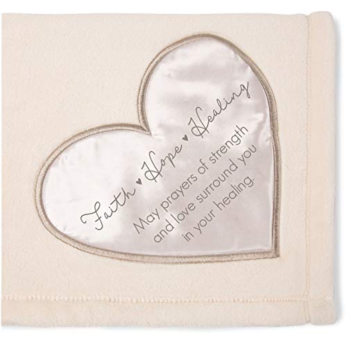 Pavilion Gift Company The Comfort Blanket Plush Throw Blanket, Beige