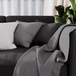Soleil d'ore Galaxy Duvet, Polycotton, gray, 140 x 200 cm