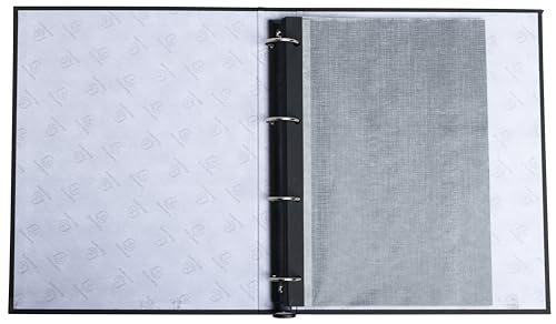 EXACOMPTA - Ref 16816E - Box of 3 refills of 20 pages for photo album binder in format 21 x 29.7 cm - with crystal protective sheets - Black