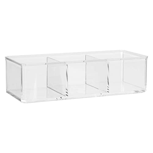 5 five simply smart 5five Selena Cotton Box with 3 Compartments Transparent