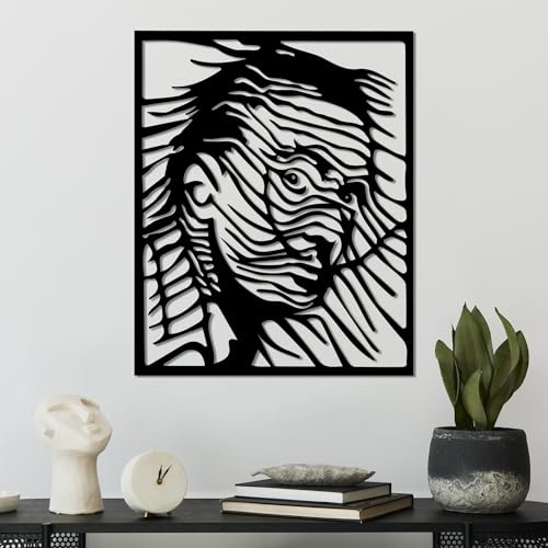 Stylish Black Decorative Metal Wall Accessory, 45 x 56 cm, 100% Metal, 1.5 mm Thickness, Perfect for Modern Home Decor & Unique Wall Art