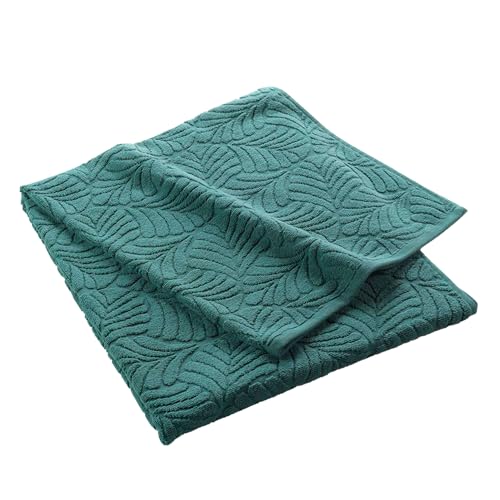 Douceur d'Intérieur Amazone Bath Towel, 90 x 150 cm, Emerald, 100% Cotton