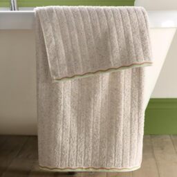 Fusion Speckle Rib Hand Towel Natural – Soft Absorbent 100% Cotton Textured Rib Bathroom Towel with Speckled Detail, Quick‑Dry, Durable Everyday Use Hand Towel for Modern Home Bathrooms – Natural