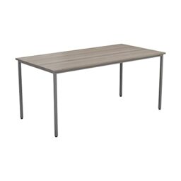 Office Hippo Office Table, Sturdy & Robust Computer Table, Stylish Work Table For Home Office, Ideal Desk Table For Any Work Space, Height Adjustable Feet, 5 Year Guarantee, Grey Oak, 120 x 80 x 73 cm