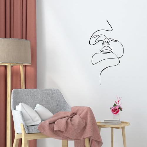 Stylish Black Decorative Metal Wall Accessory, 36 x 68 cm, 100% Metal, 1.2 mm Thickness, Perfect for Modern Home Decor & Unique Wall Art