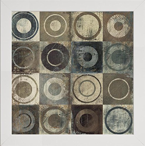 Frame Company Watson Range Modern Geometric Neutral I by Michael Mullan, Photo Frame - 40 x 40 cm, White
