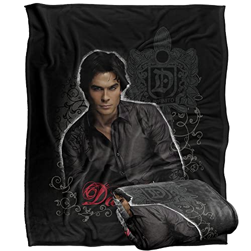 VAMPIRE DIARIES Damon Officially Licensed Silky Touch Super Soft Throw Blanket 152 x 127 cm
