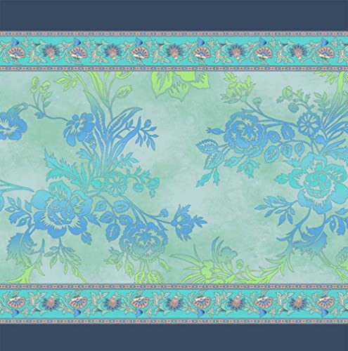 Bassetti AGRIGENTO Cushion Cover for TW, Cotton, Blue, 40 x 40 cm