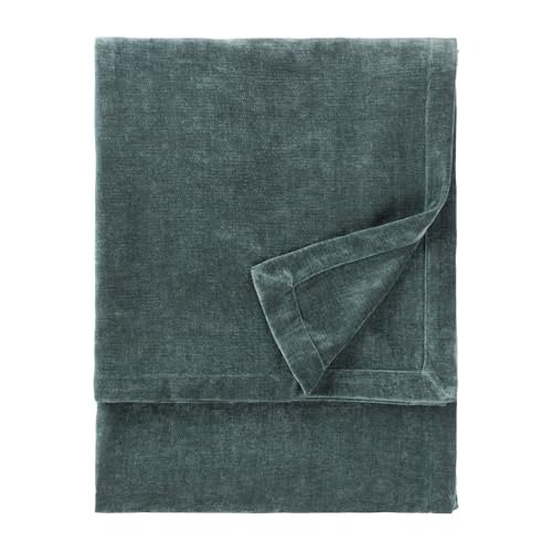 Furn Yard Heavy Chenille Throw – Luxury Soft Velvet Decorative Blanket for Bed or Sofa (Marine - 150x200cm)