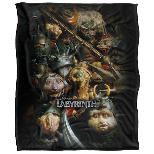 Labyrinth Gaggle of Goblins Silky Touch Super Soft Throw Blanket 152 X 127 cm, White