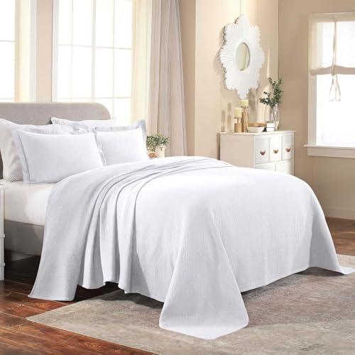 Superior Bedspread, Cotton, White 03, Twin