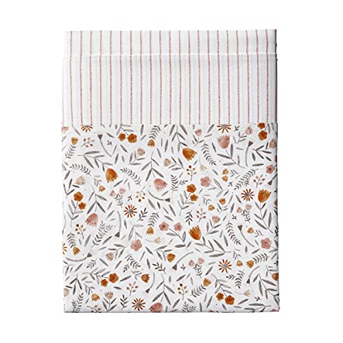 ESSIX Honoré Flat Sheet, Cotton, Orange Squirrel, 270 x 300 cm