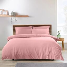 Catherine Lansfield So Soft Non-Iron King Duvet Cover Set Coral