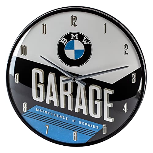 Nostalgic-Art 51077 BMW -Garage, Wall Clock 31cm