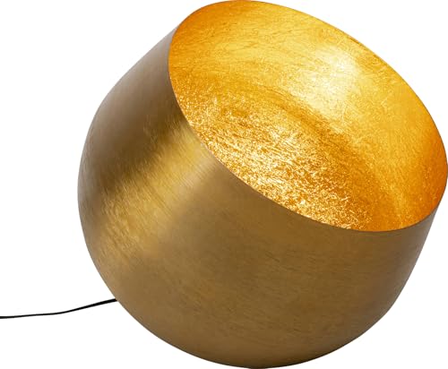 Kare Design Floor Lamp Apollon Smooth, Gold, Diameter 50cm, Metal, Ground Lights, Decoration Light, Home Decor, Decorative Lighting for Living Room, Bulb Not Included