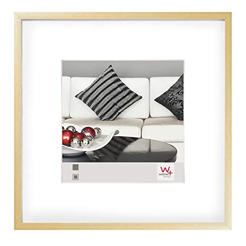 walther design Picture Frame Gold 20 x 20 cm Aluminium with PassepArtout, Chair Aluminium Frame AJ220G