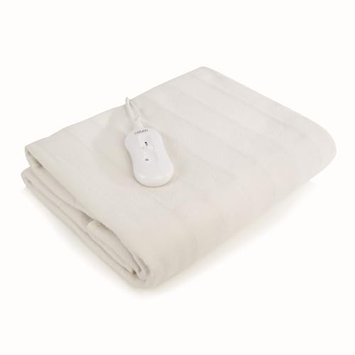 Carmen Double Heated Under Blanket with Overheat Protection, 70W,120 x 107cm, White, C81193